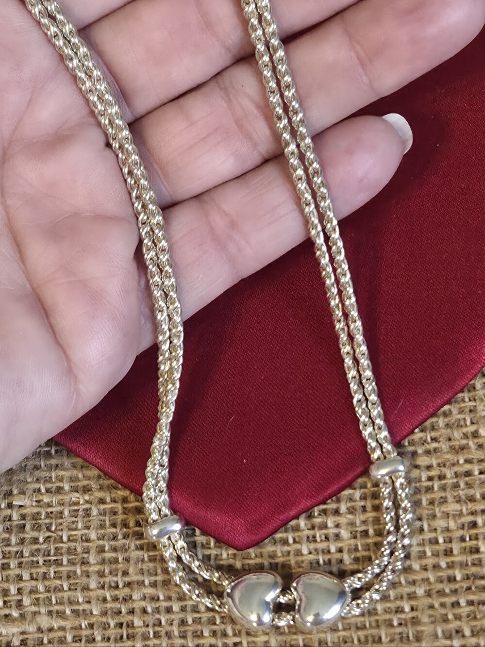 Authentic Tiffany & Co Sliding Hearts Necklace - Picture 7 of 16